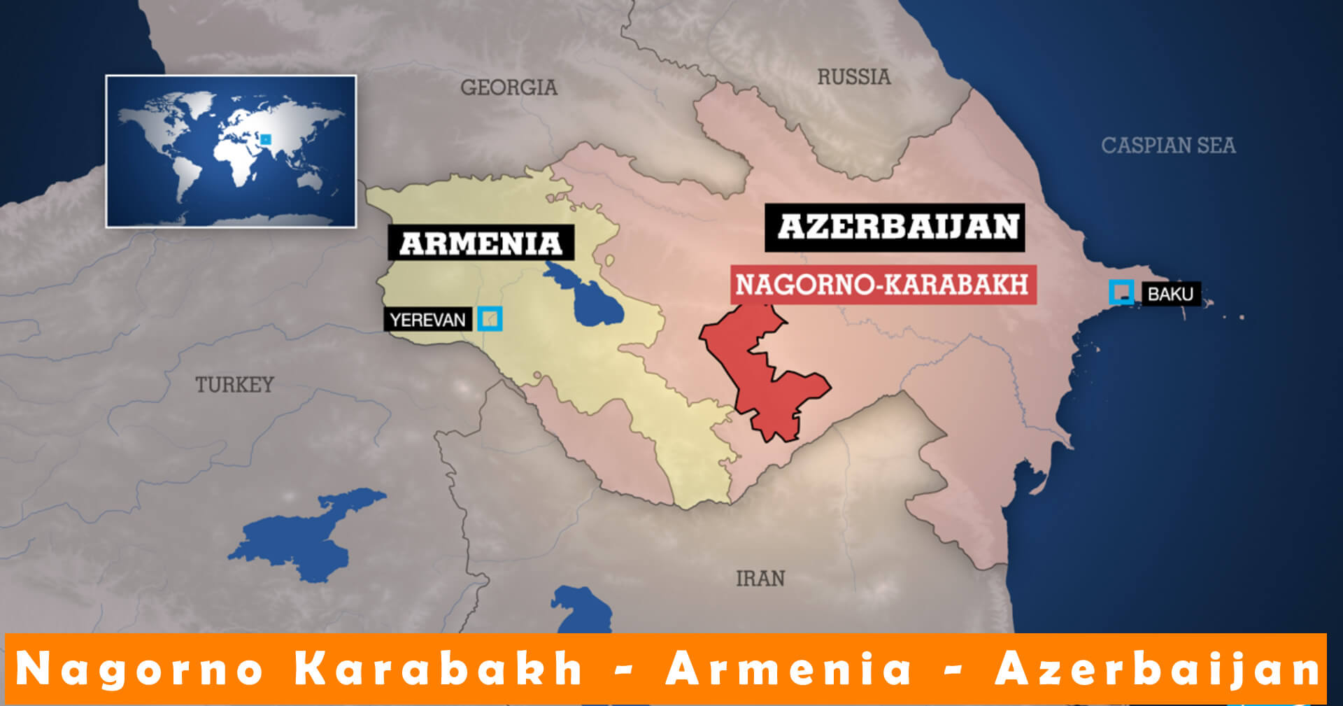 Nagorno Karabakh Armenia Azerbaijan Map